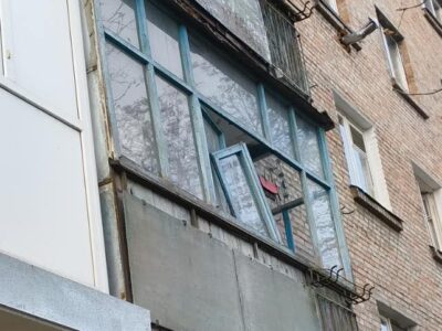 Пошкоджене вікно в Смілі