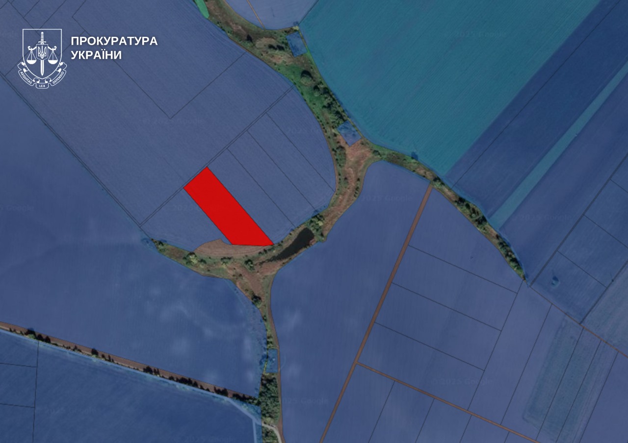 земельна ділянка на карті