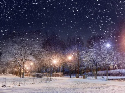 зима у місті, сніг, погода, снігопад