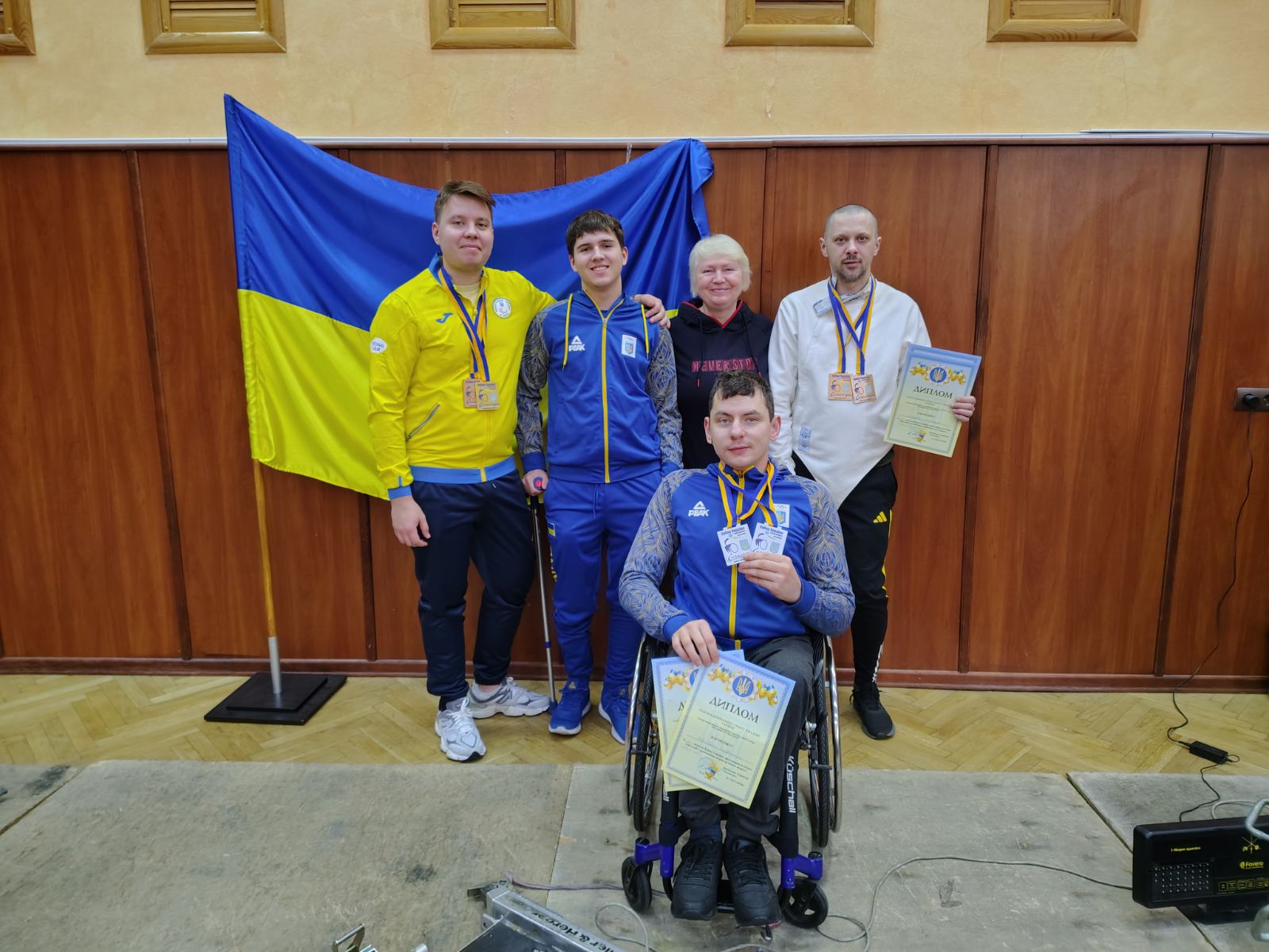 Черкаські фехтувальники з інвалідністю вибороли сім нагород на Кубку України