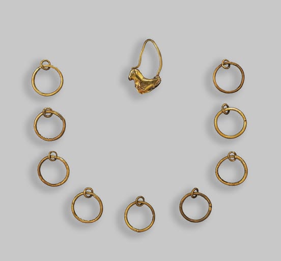 Чоловічі прикраси зі скіфського кургану поблизу села Новосілка