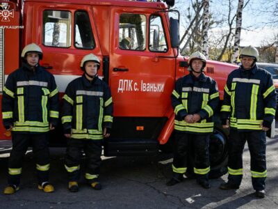 добровольці об'дналися у пожежну команду на Уманщині