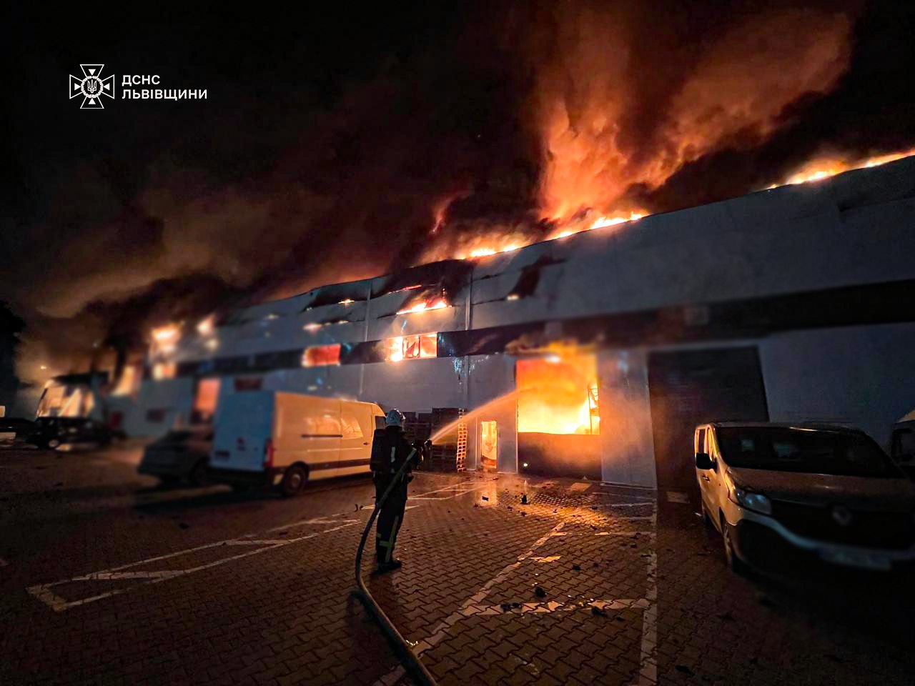 вогонь по критичній інфраструктурі на Львівщині