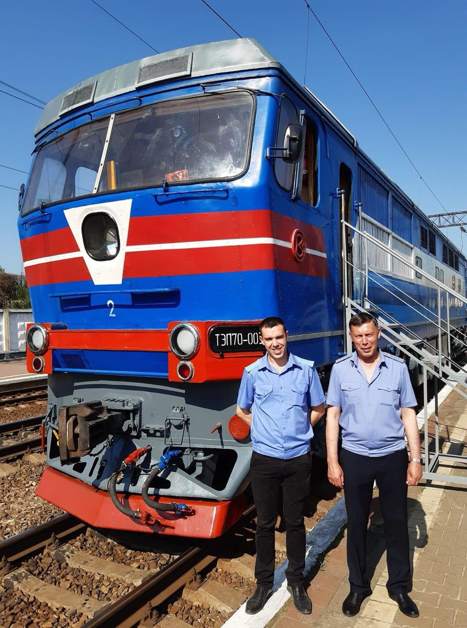 Ігор Пастушенко з татом машиністом