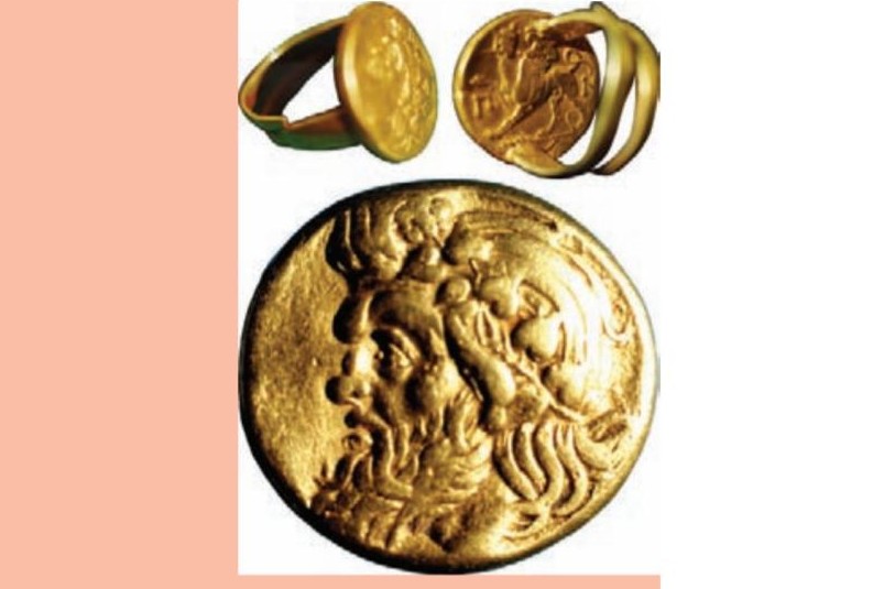 Золотий перстень із Бічної могили Великого Рижанівського кургану