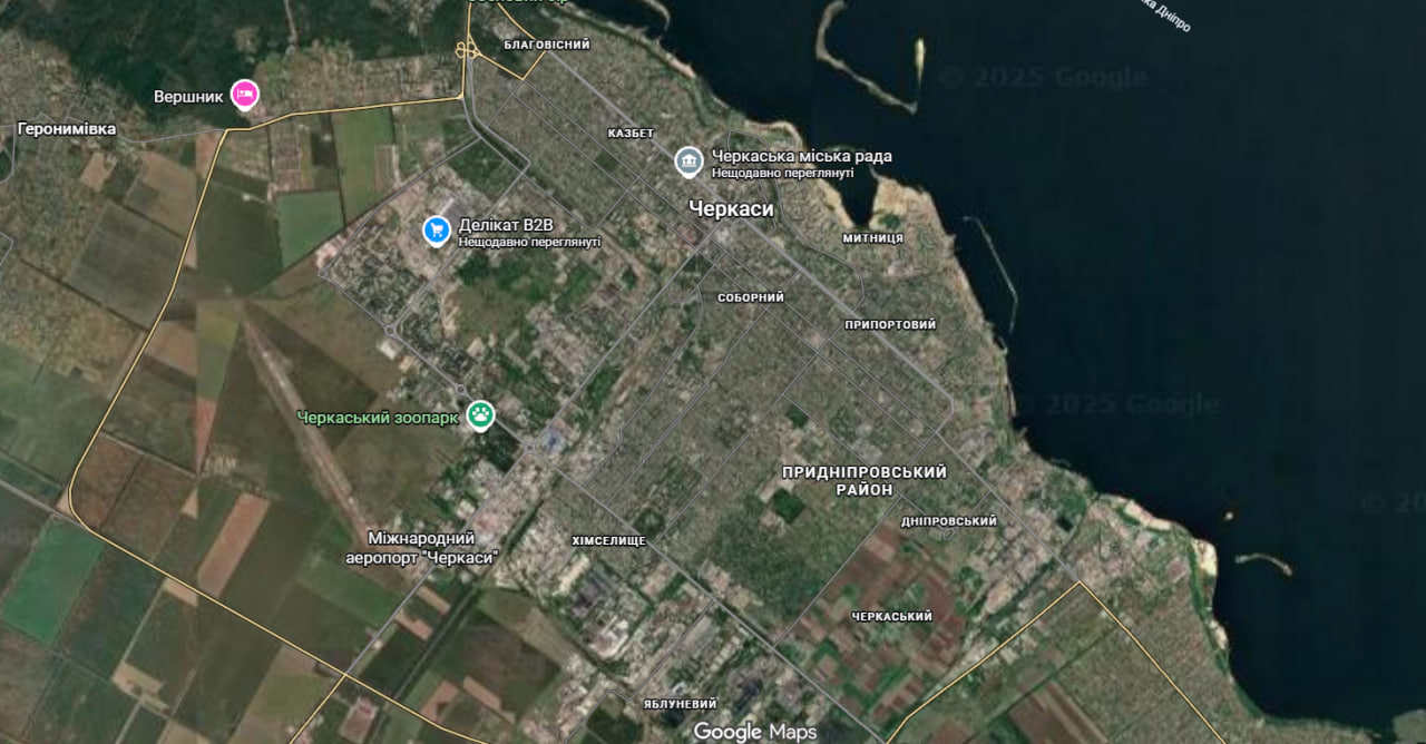 Карта Черкас