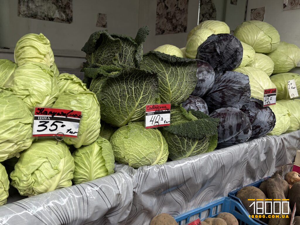 капуста на прилавку