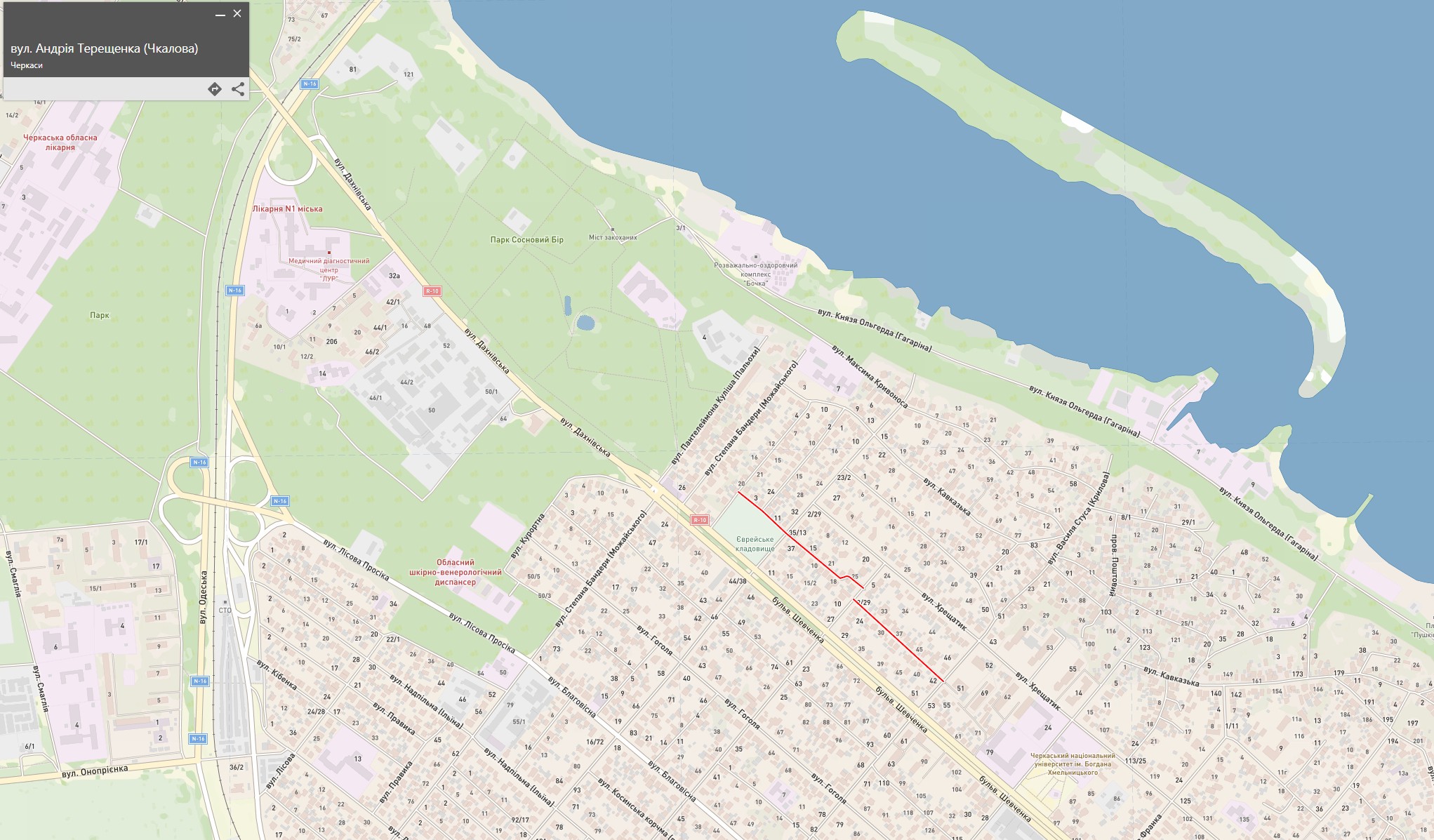 Вулиця Андрія Терещенка