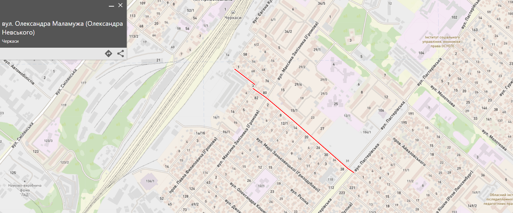 Вулиця Олександра Маламужа