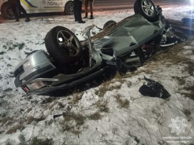 перекинуте авто 11 січня