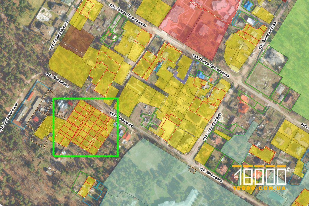 Ділянки, де триває будівництво
