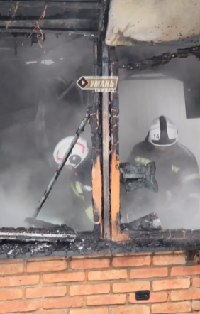 В Умані загорівся кіоск (ВІДЕО)