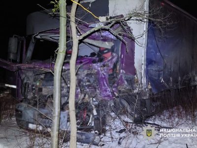 вантажівка після ДТП 15 лютого