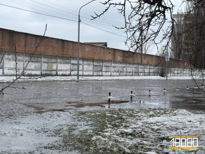 Затоплена вулиця Вернигори в Черкасах