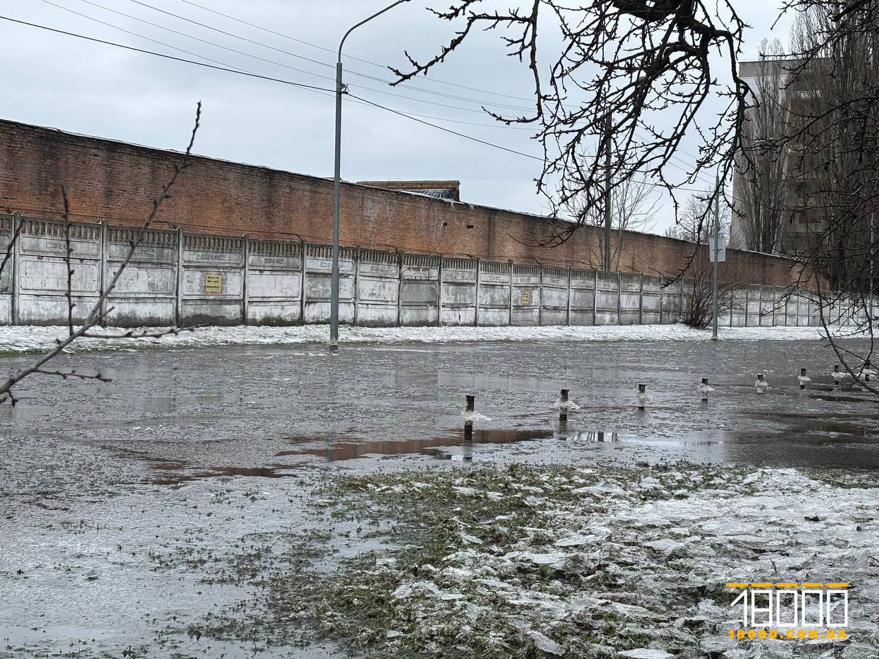 Затоплена вулиця Вернигори в Черкасах