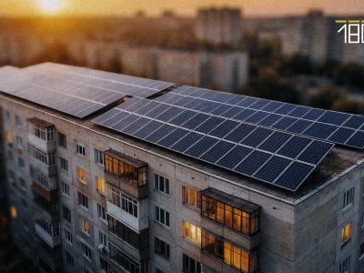 сонячні панелі на багатоповерхівці
