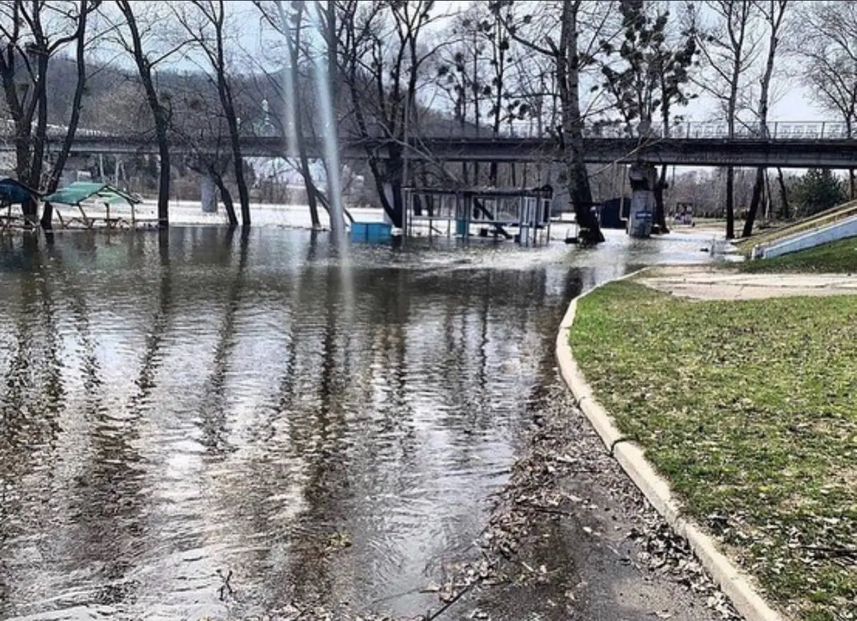У Святогірську вийшов з берегів Сіверський Донець