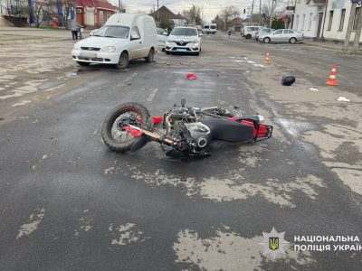 Мотоцикл після аварії