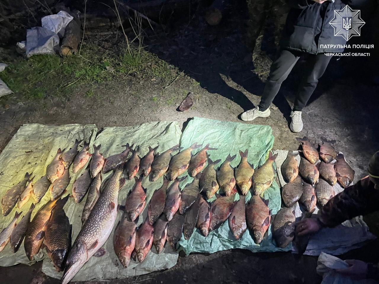Чоловік на Черкащині незаконно наловив риби майже на 95 тисяч гривень