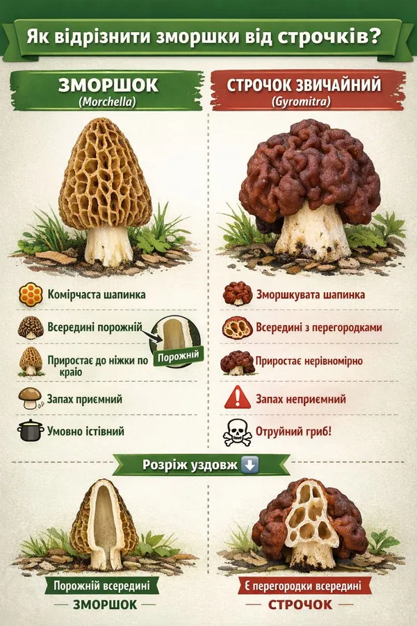 Як відрізнити зморшки від строчків?