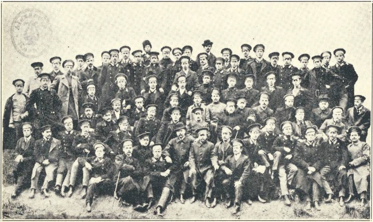 Частина Студентського Хору Київського Університету св. Володимира в 1908-1909 рр
