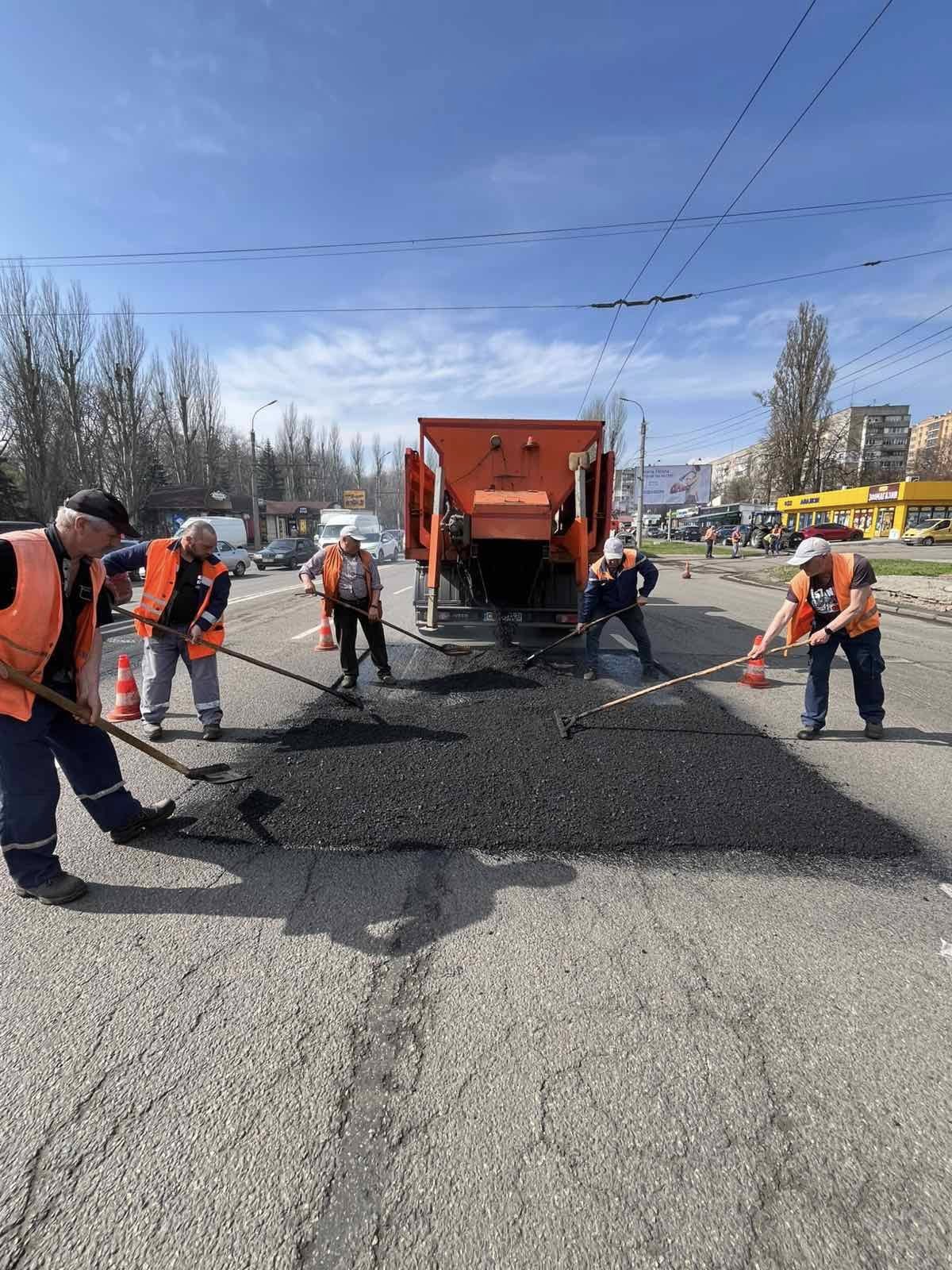 Ремонт дороги на Смілянській