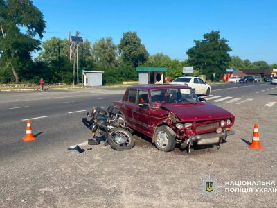 ВАЗ в'їхав у мотоцикл у Балаклеї