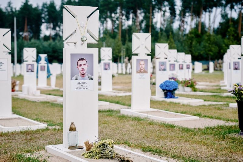 Полеглий черкащанин, який похований на меморіальному кладовищі
