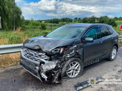 розбита автівка на Уманщині