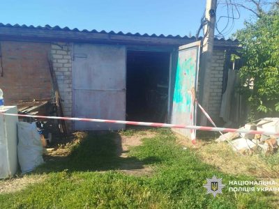 Гаражне приміщення, де сталося вбивство