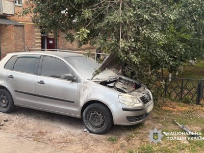 Підпалений автомобіль