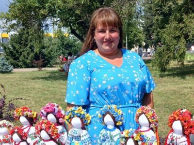 Марія Лоскучерева на виставці