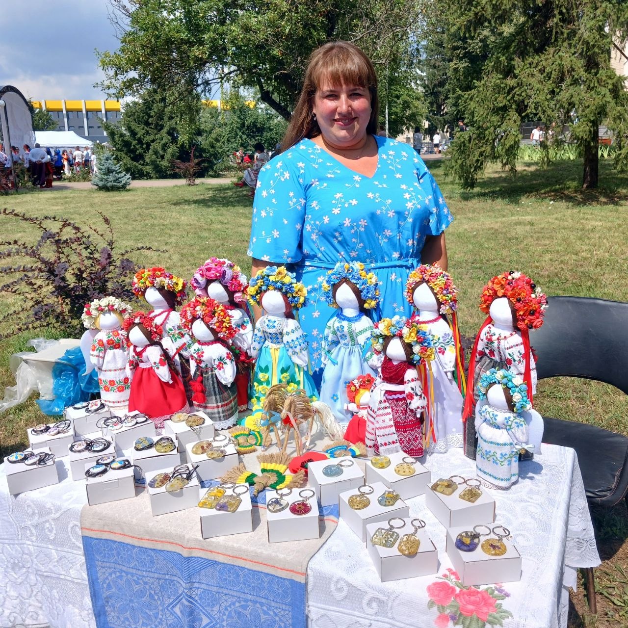 Марія Лоскучерева на виставці