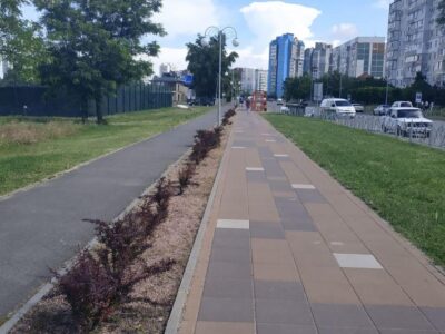 Пішохідно-велосипедна доріжка в Черкасах