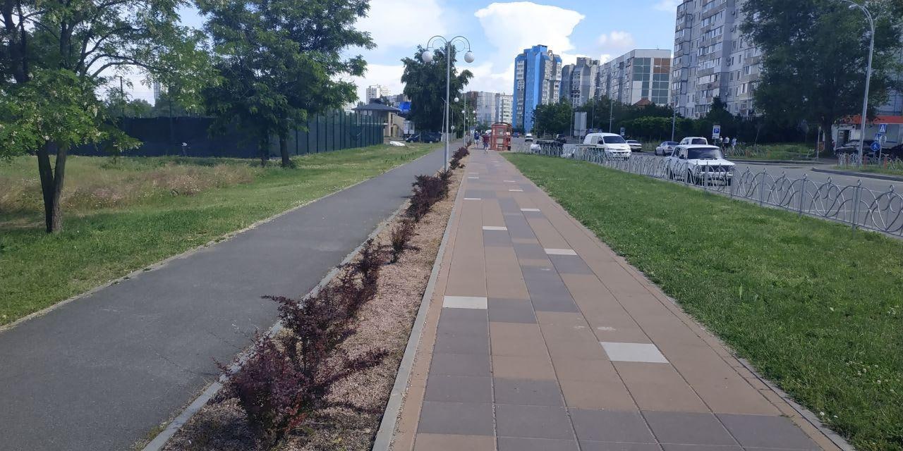 Пішохідно-велосипедна доріжка в Черкасах