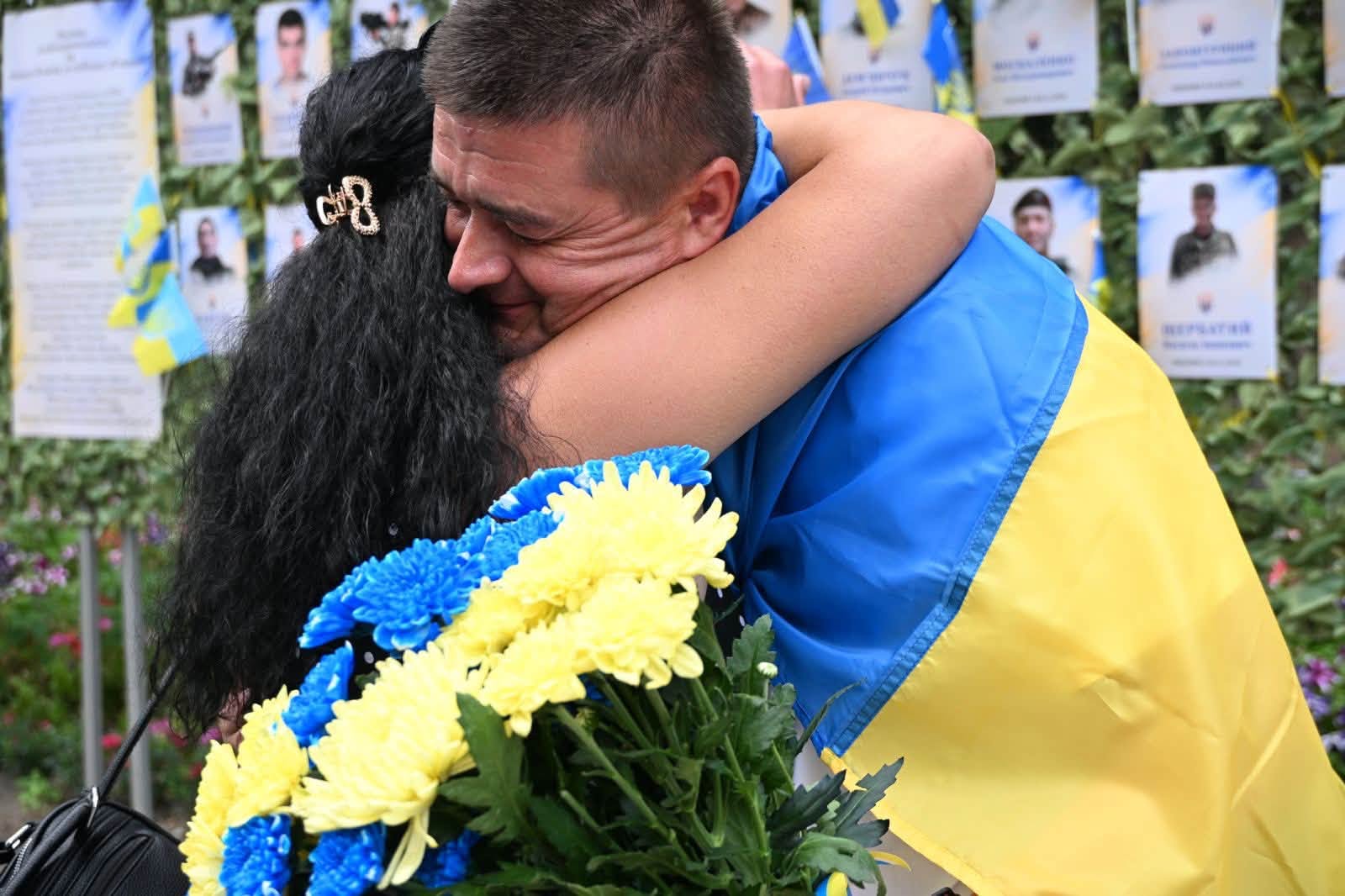 з полону зустріли військового на Черкащині