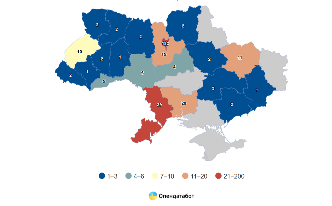 карта України дані