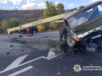 ДТП з автокраном на Уманщині
