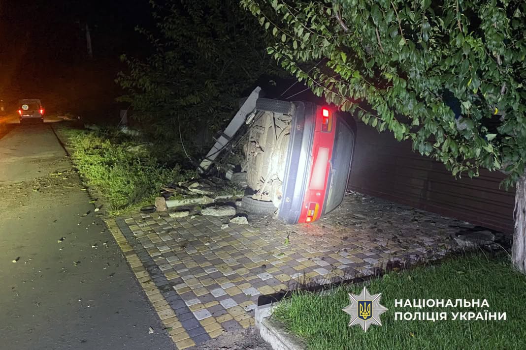 ДТП перевернутий автомобіль