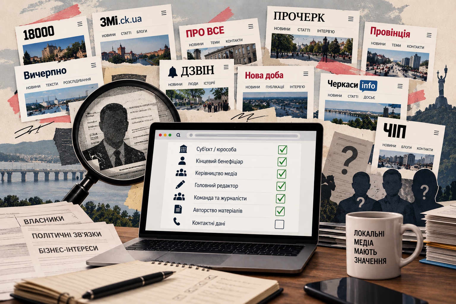 Медіа Черкас, інформація про власників